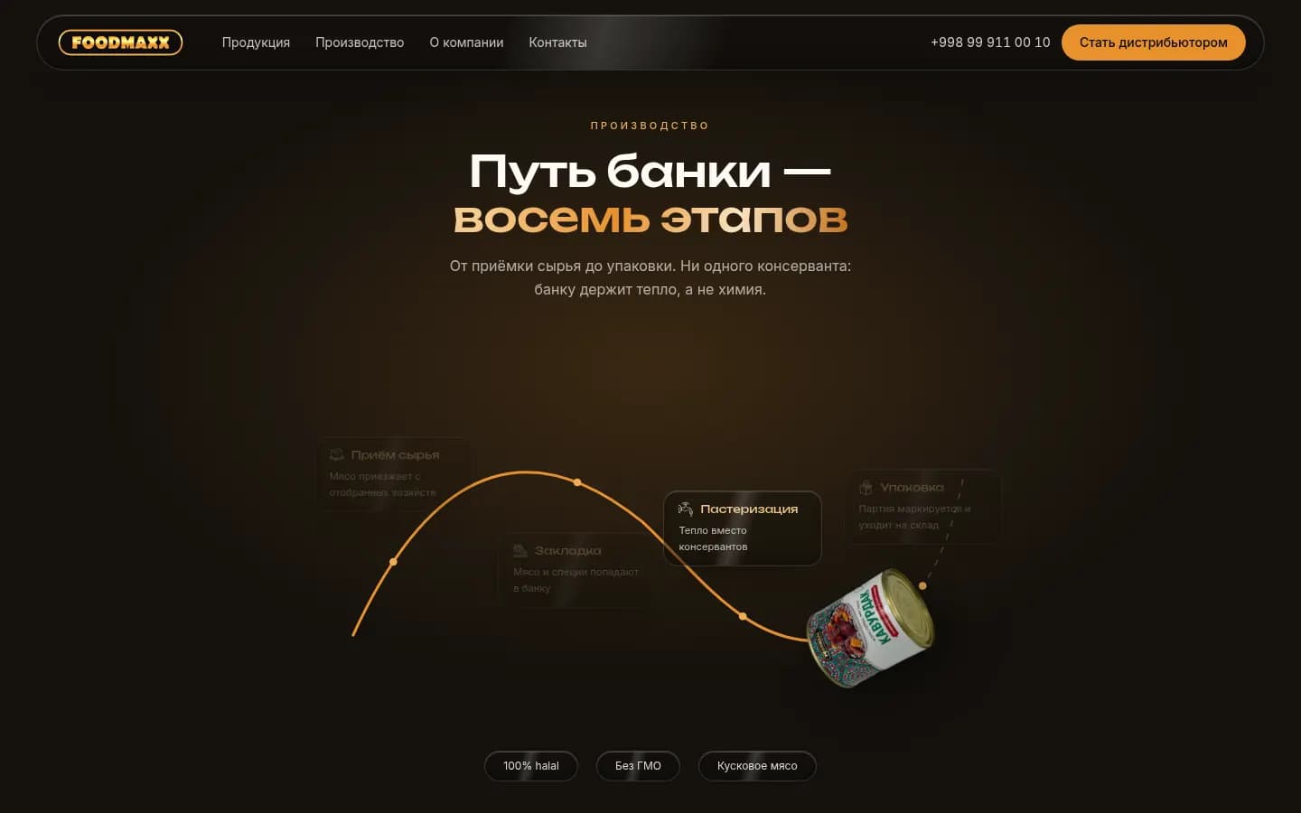 FOODMAXX: перший екран сайту, який зробили ми — Комп'ютер
